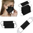 Disposable Face Masks Black 50 Pcs