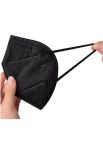 KN95 Protective Respirator Mask Black  (N95 P2 Equivalent) | Pack of 10