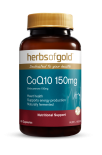Herbs of Gold CoQ10 150mg (in Rice Bran Oil) 60 Capsules