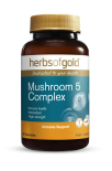 Herbs Of Gold Mushroom 5 Complex 60 Capsules