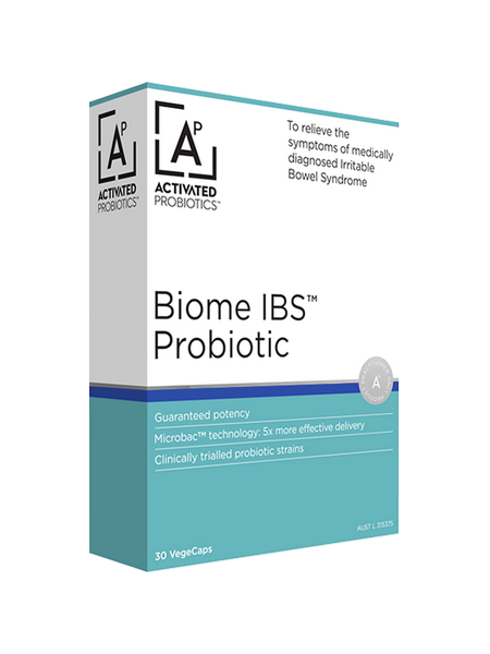 Activated Probiotics Biome IBS Probiotic 30 VegeCaps