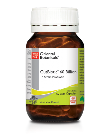Oriental Botanicals GutBiotic 60 Billion 60 Vegetarian Capsules