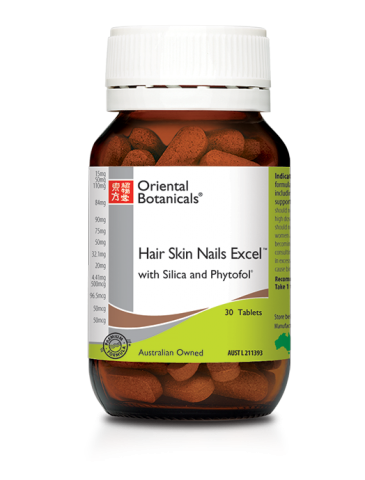 Oriental Botanicals Hair Skin Nails Excel 30 Tablets