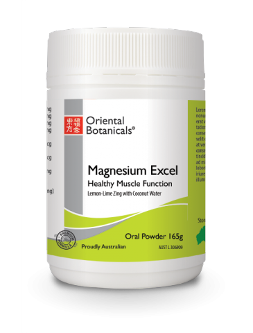 Oriental Botanicals Magnesium Excel Powder Lemon-Lime Zing 165g