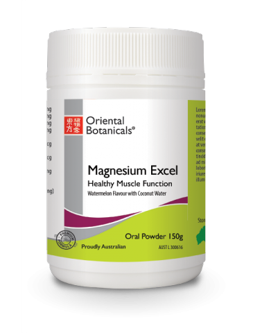 Oriental Botanicals Magnesium Excel Powder Watermelon 150g