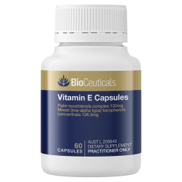 Bioceuticals Vitamin E Capsules 60 Capsules | Fitch's Pharmacy