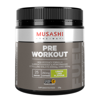 Musashi Pre Workout Lemon Lime 225g