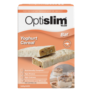 OPTISLIM VLCD Yoghurt Cereal Bar 5 x 60g