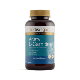 Herbs Of Gold Acetyl L-Carnitine 120 Capsules