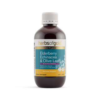 Herbs Of Gold Elderberry Echinacea & Olive Leaf 200mL Liquid