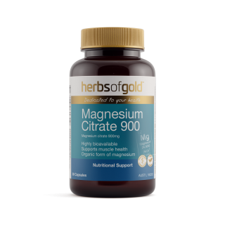 Herbs Of Gold Magnesium Citrate 900 60 Capsules