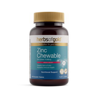 Herbs Of Gold Zinc Chewable 60 Tablets