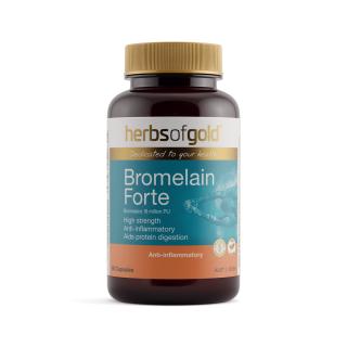 Herbs Of Gold Bromelain Forte 60 Capsules
