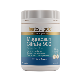 Herbs Of Gold Magnesium Citrate 900 120 Capsules