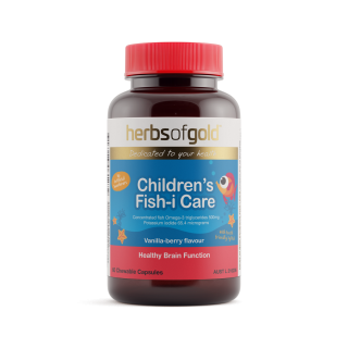 Herbs Of Gold Children's Fish-i Care 60 Chewable Tablets