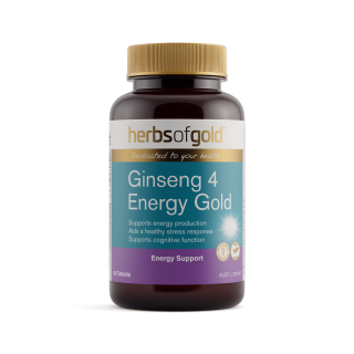 Herbs Of Gold Ginseng 4 Energy Gold 60 Tablets