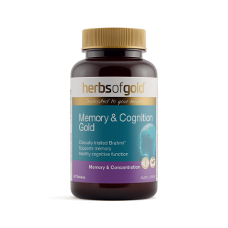 Herbs Of Gold Memory & Cognition Gold 60 Tablets