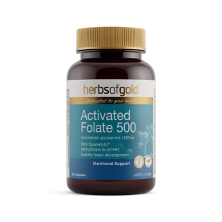 Herbs Of Gold Activated Folate 500 60 Capsules