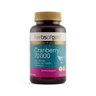 Herbs Of Gold Cranberry 70 000 50 Tablets