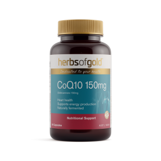 Herbs Of Gold CoQ10 150mg (in Rice Bran Oil) 60 Capsules