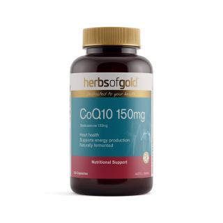 Herbs Of Gold CoQ10 150mg (in Rice Bran Oil) 120 Capsules