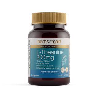 Herbs Of Gold L-Theanine 200mg 14 Capsules