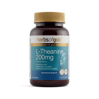 Herbs Of Gold L-Theanine 200mg 30 Capsules