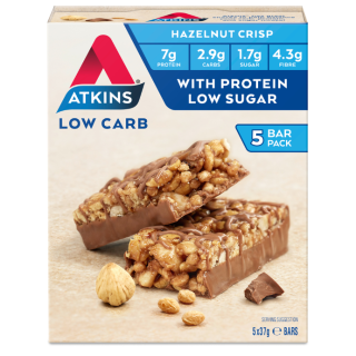 Atkins Hazelnut Crisp 37g 5 Pack
