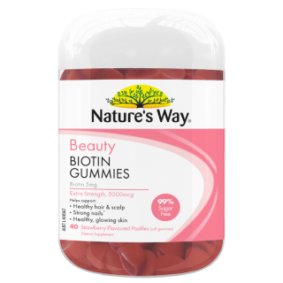 Nature's Way Beauty Biotin Gummies 40 Gummies