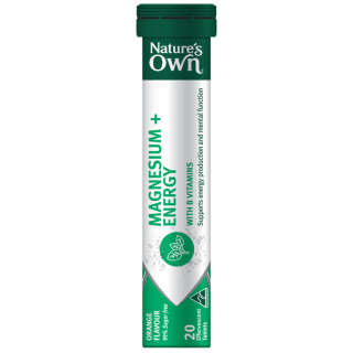 Nature's Own Magnesium + Energy 20 Effervescent Tablets