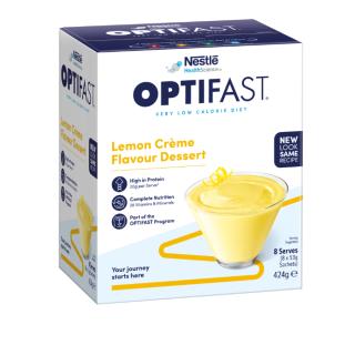 Optifast VLCD Dessert Lemon Crème Flavour 8 Pack