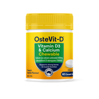Ostevit D Vitamin D3 & Calcium 60 Chewable Tablets