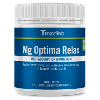 Medlab Mg Optima Relax 150g Lemon Lime