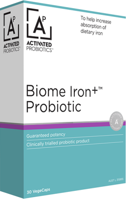 Activated Probiotics Biome Iron+ Probiotic 30 VegeCaps