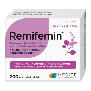 Remifemin Natural Plant Extract Menopause Relief 200 Tablets
