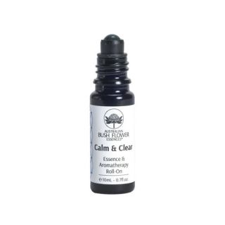 Australian Bush Flower Essence Calm & Clear Essence & Aromatherapy Roll On 10mL