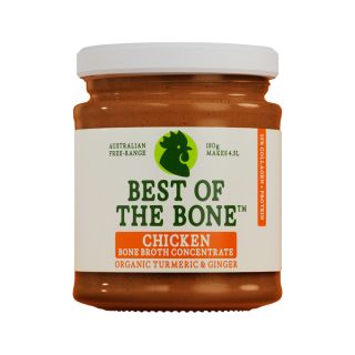 Best of the Bone Bone Broth Concentrate Chicken Organic Turmeric & Ginger 180g