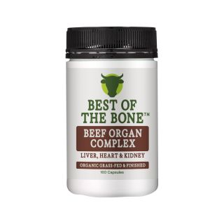 Best of the Bone Organic Beef Organ Complex Liver Heart & Kidney 160 Capsules