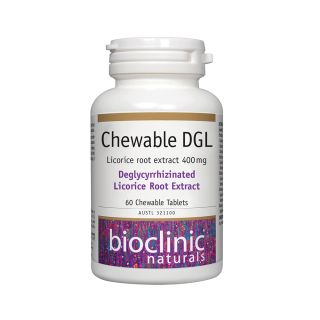 Bioclinic Naturals Chewable DGL 60 Tablets