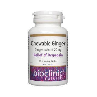 Bioclinic Naturals Chewable Ginger 60 Tablets