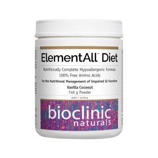 Bioclinic Naturals ElementAll Diet Vanilla Coconut 740g Powder