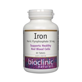 Bioclinic Naturals Iron 10mg 60 Tablets