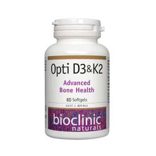 Bioclinic Naturals Opti D3 & K2 60 Soft Capsules