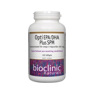 Bioclinic Naturals Opti EPA/DHA Plus SPM 120 Soft Capsules
