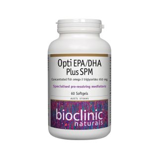 Bioclinic Naturals Opti EPA/DHA Plus SPM 60 Soft Capsules