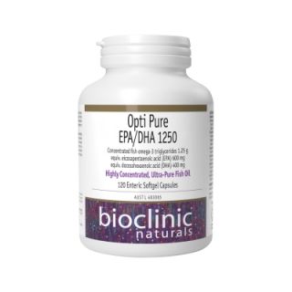 Bioclinic Naturals Opti Pure EPA/DHA 1250 120 Capsules