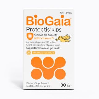 BioGaia Protectis Kids with Vitamin D Orange Flavour 30 Chewable Tablets
