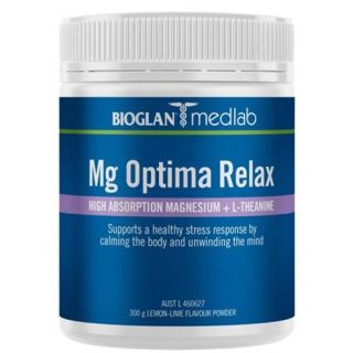 Bioglan Medlab Mg Optima Relax 300g Lemon Lime