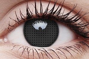 ColourVUE Crazy Lens Black Screen Contact Lens