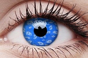 ColourVUE Crazy Lens Blue Leopard Contact Lens